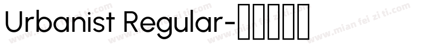 Urbanist Regular字体转换